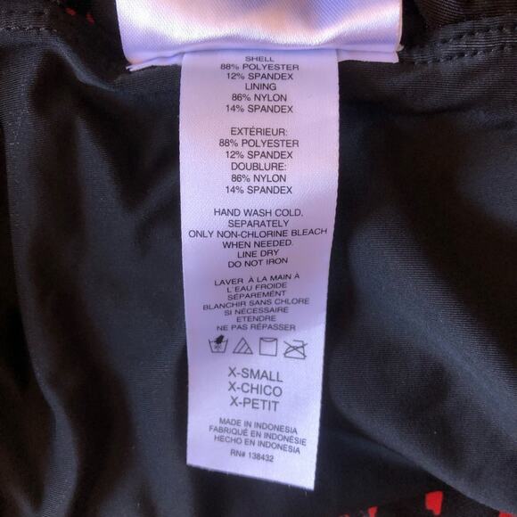 ModCloth NIP Clarice High-Waisted Bikini Bottom Black Red Cheetah Extra Small - Picture 10 of 13